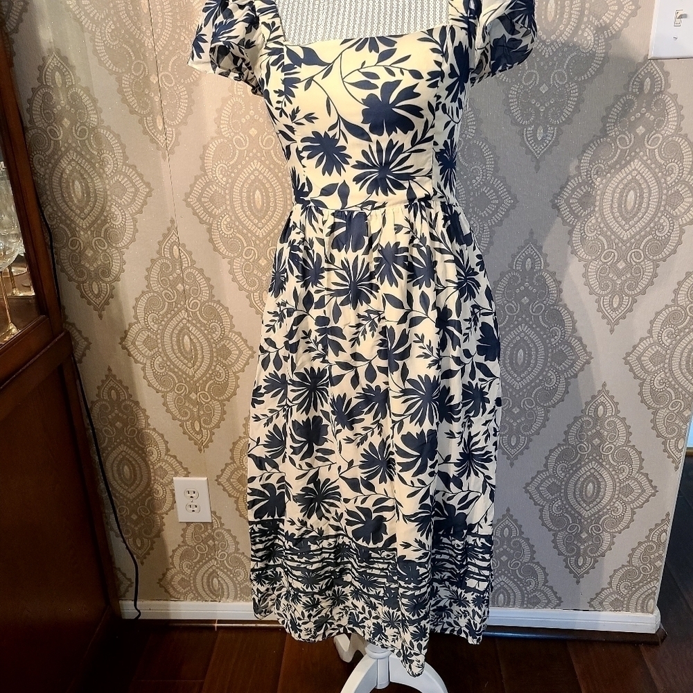 Camila Dress | Palm Springs Floral Midi - Picture 12 of 12